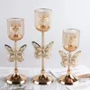 Candle Holders Candlestick 1 Pc Iron El Romantic Wedding Props Creative Home Metal Ornaments Party Desktop Candlelight Dinner
