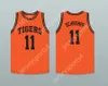 Nom personnalisé Mens Youth / Kids Detlef Schrempf 11 Centraltia High School Tigers Orange Basketball Jersey 2 Top cousé S-6XL