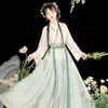 Etniska kläder traditionella kinesiska Hanfu vår sommar retro eleganta orientaliska kläder forntida folkdans slitage fairy prinsess cosplay kostym
