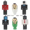 Decoratieve objecten Figurines Ski Toilet Figuur ET Cameraman Figuras Toy TV Man Plastic PVC Doll Cake Topper Decor 230928 Drop Delivery Dhwan