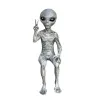 Decoraties Grappige hars Alien Standbeeld Outdoor Garden Decoratie UFO DWARF Sculptuur Desktop Home Decor voor Halloween Kerst ornamenten