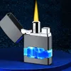 Vendite dirette Scatola d'aria visiva trasparente con lampada blu IATABLE METALE METTAGLIE SENZA Accendino