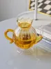 Wine Glasses Crown Flower Teapot Teacup Set English Afternoon Tea Autumn And Winter Fruit Rose Glass Mug Health Bubble