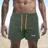 Pyscho Bunny Shorts Mens Fashion Beach Hosen Leder Shorts Schädel Kaninchen Tierdruck Physcho Bunny Surf Shorts Schnell trockener europäischer und amerikanischer Stil S-4xl R8XX 961