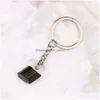 Key Rings Black Irregar Tourmaline Keychain voor vrouwen op tas auto sieraden feest vrienden cadeau drop levering dhgarden dh5j6