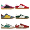 2024 mit Box Casual Shoes White Black Sporty Handball Blue Red Bliss Purple Velvet Wales Bonner Indoor Frauen Männer Sneakers Trainer Größe 36-45