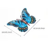 Decorações Metal Butterfly Ornament Wall Holding Garden Craft Iron Art Obra obra de estátua Escultura Decoração em casa Courtyard interior externo