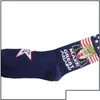 Party Favor Trump 2024 Chaussettes Rendre l'Amérique à nouveau bas pour adts pour femmes hommes Coton Sports Drop Livraison Home Garden Festive Supplies Dhan7