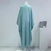 Abayas musulmanes Smocking Sleeve Out Kaftans Femmes Jilbabs Cardigan Mabillage Islamic Vêtements Dubaï Saudi Robe Turc 240428