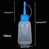 100ml Plastic Clear Tip Applicator Bottle Plastic Squeeze Bottle With Tip Cap For Crafts Art Glue Multi Purpose Refillable Empty