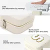 Jewelry Boxes White Color Travel Case Personalized Gifts Birthday For Women Christmas Teens Girls Initial Letters Drop Delivery Packin Otu9M