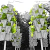 Décorations décoration de pot tripetal 1pc plastique en plastique vertical plante à fleurs de plante de semis de semis de semis de semis