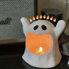 Candle Holders Desktop Decoratieve Ghost Candelabra Gifts Funy Ornaments Ceramics Cute Holde