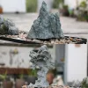 Decorazioni arenaria in pietra in miniatura monte fata giardino bonsai rocciale lancialing ornamenti per decorazioni decorazioni per la casa decorazioni per la casa