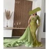 Ebi Sage Mermaid ASO Abschlussball Kleid Perlen durch Abend formelle Party zweite Rezeption der Geburtstagsverlobungskleider Kleider Robe de Soiree zj es