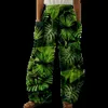Pantalon féminin Capris Plants de printemps Pantalons imprimés Femmes Summer Casual Loose Pants Y2K Bloors Pantal