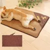 HOOPET SUMME refroidissement tapis respirant pour animaux de compagnie chat de couchage de couchage auto-refroidissement matelas portable coussin de glace portable accessoires de compagnie 240423