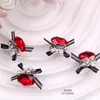 TSZS 10pcs роскошные кружевные лук -ролики ногти Art Charms 3D Pink Clear Red Diamond Butterfly Metal Decorary Accesoires 240425