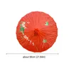 Parapluies vintage chinois en papier d'huile de soie parapluie de papier fleur rouge parapluie bambou manche de mariage décor de mariage photo parasol dance accessoires rouges