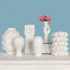 Вазы творческая керамика ваза белый абстрактный персонаж