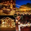 Decoraties 50ft LED G40 Ball String Lights Waterproof Outdoor Garland String Lights Terrace Garden Pub Christmas Party Decoratie