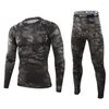 Men's Tracksuits Winter Top Quality Thermal Underwear Men Sets Compression Fleece Sweat Quick Drying Thermo Clothing