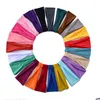 Accessoires de cheveux 2024 New Fashion Femmes Bandon Twist Cotton Wide Turban Twned Notted Headwrap Girls Band Band Scrunchies Drop Deli Otqmc