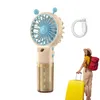 Taşınabilir El Sprey Fan Su Mist Öğrenci Yurt Mini Yaz Malzemeleri Soğutma Araçları Açık Seyahat Fanları 240422