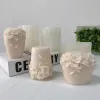 Candele grandi rattan fiore silicone candela stampo fai -da -te sapone peonia in gesso stampo stampo torta al cioccolato per matrimoni decorazioni per la casa regali