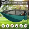 Hamac de camping avec des hamacs à double parachute légers légers nets Résistance à la déchirure haute capacité pour backyardhiking 240423