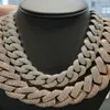 Buy Iced Out Moissanite and Men Necklaces 19mm Prong Miami Cuban Link Chain Icy Gold Plated Hip Hop Jewelry for Rapper India