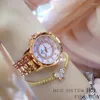 Montre-bracelets Relogio Feminino Fashion Bracelet Women's Golden Watch Ladies Wrist Watches Gold Diamond For Women 2024