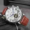 Fashion fashion hollow flywheel mechanical watch double-sided automatic mechanical watch waterproof steel band mens Watch