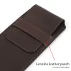 Koffer 8*17 cm weicher echter Leder -Uhrenbox Luxus Beutel Tragbarer Outdoor -Organizer -Bag Travel Watch Bag Schutzschutz 1SLOT