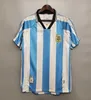 1978 1986 1998 Argentina Retro Soccer Jersey Maradona 1996 2000 2001 2006 2010 Kempes Batistuta Riquelme Higuain Kun Aguero Caniggia Aimar Football koszulki
