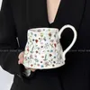 머그 컵 도매 실용적인 워터 컵 선물 상자 새해 선물 커피 컵 세라믹 컵 고 가치 J240428