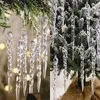 Dekoracje świąteczne 10/12 PCS Symulacja przezroczystą lodową ozdobę lodową lodową ozdobę na Xmas Tree wiszący fałszywy rekwizyt zimowy rok 2024 dekoracja