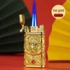 Modèle de dragon de style chinois Debang Torche à jet à flamme double sans gaz