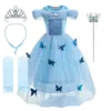 Halloween Prinzessin Kleid Girls Märchen Kostüm Kinder Fancy Cosplay Clodh Kinder Weihnachtsfeier elegant 240413