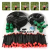 Decoraties 5m60m slang druppelirrigatiesysteem Plant Watering set 360 graden verstelbare druppers voor irrigatietuin watersysteem