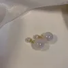 Gestüt Ohrringe Mode Frauen zartes zweiseitiges Perlenohr für Frauen koreanische Boucle Girl Geschenke Schmuck Großhandel Großhandel