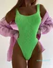 Swimwear pour femmes Sexie de maillot de bain One Piece Femme Femme Bodys Dames Thong Monokini Bathing Trssolding Swim Summer Beach Wear