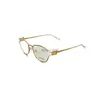 Дизайнерские солнцезащитные очки мужчины женщины 24 Miao Family MM53uv Модные очки рама плоские зеркало золото -рама металлическая линза Оптический анти -синий свет