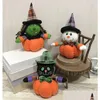 Altre forniture festive per feste di Halloween Decorazione di zucca bambole P Toys Witch Black Cat Man per il pupazzo di Holiday Festival Reput Gift JK Dhldf