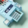 Kreativ multifunktionell magnetisk blyertsplastavläggare för grundskolestudenter dubbelsidig kalkylator vassare 240423