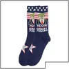 Party Favor Trump 2024 Chaussettes Rendre l'Amérique à nouveau bas pour adts pour femmes hommes Coton Sports Drop Livraison Home Garden Festive Supplies Dhan7