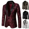 Jackets masculinos Mens Floral Party Dress Terne de jantar elegante Jaqueta