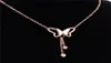 Stainless steel butterfly pendant necklace women girl birthday party necklaces romantic valentine gift jewelry C36053401