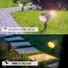 92LED Outdoor Solar Lawn Lights Landscape Spotlights IP67 Waterproof Solar Powered Wall Lamp Villa Yard Garden Decorative 240419
