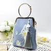 12.5 Bracettytype Goud Gouden Mobiele telefoontas Crossbody Body Exquisite Borduurwerk Fairy Bag Antieke Chinese stijl Hanfu Cheongsam Bag